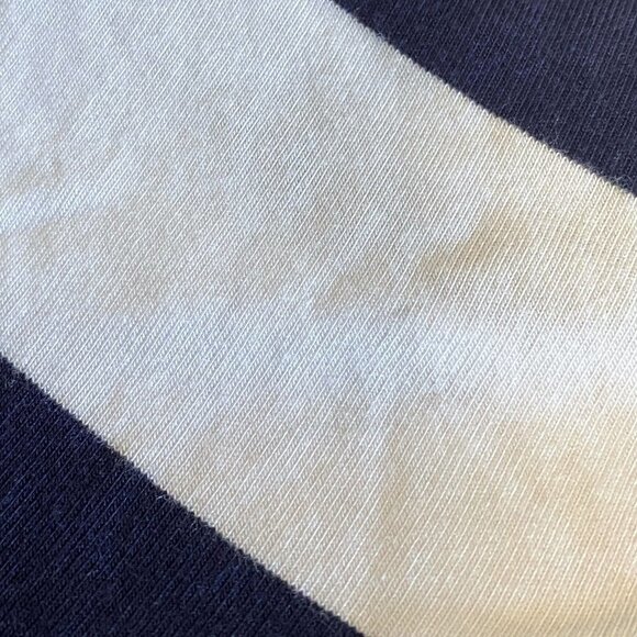 Neiman Marcus Maxi Dress Medium Stripe Blue Stretch Rayon Casual Sleeveless - Picture 10 of 13